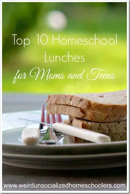 Top 10 Homeschool Lunches for Moms and Teens Top 10 Homeschool Lunches for Moms and Teens