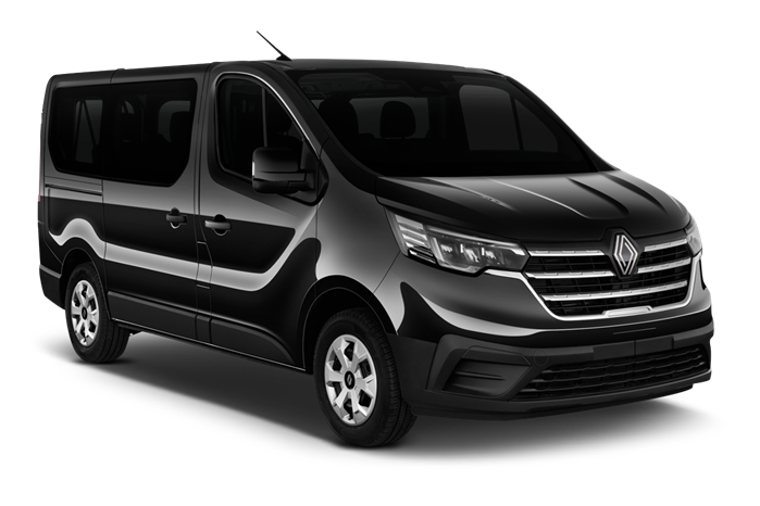 Voiture minibus 9 places automatique avec attelage remorque - Modèle Renault Trafic